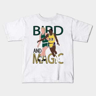 Larry Bird And Magic Johnson Kids T-Shirt